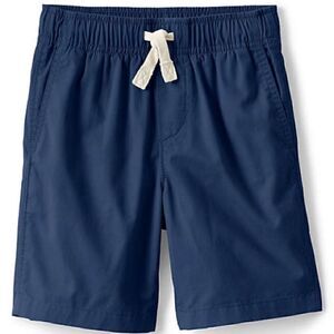 Lands’ End Boys Navy Chino Shorts with drawstring waist. Size XL (18-20)